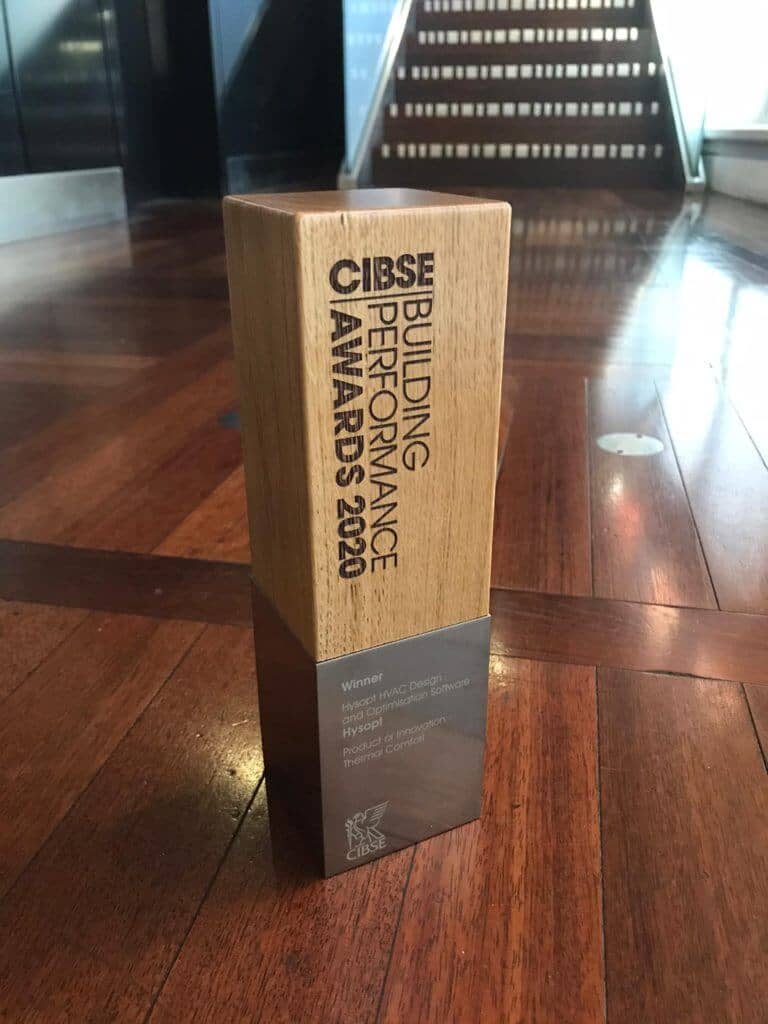 Hysopt CIBSE Building Performance Award 2020